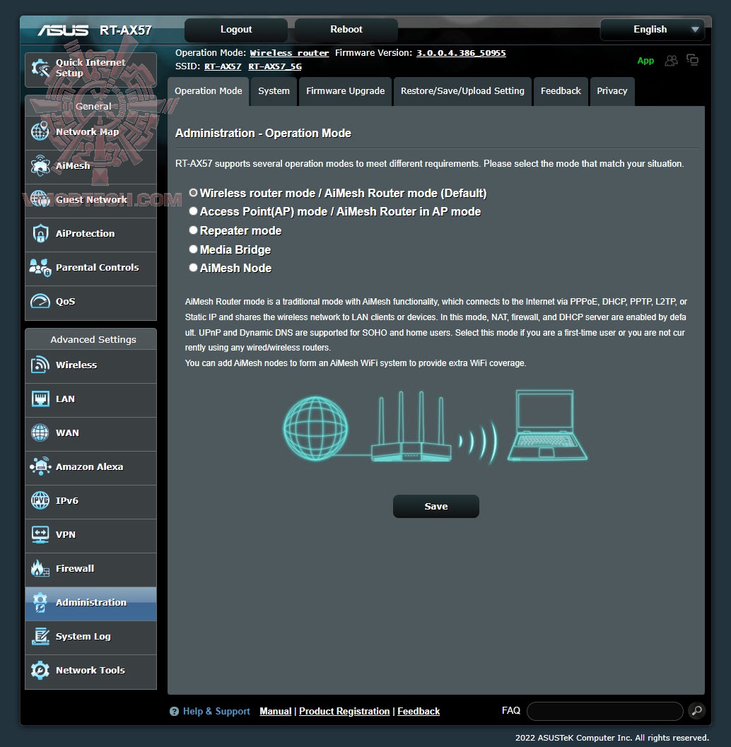 e ASUS RT AX57 (AX3000) Dual Band WiFi 6 Extendable Router