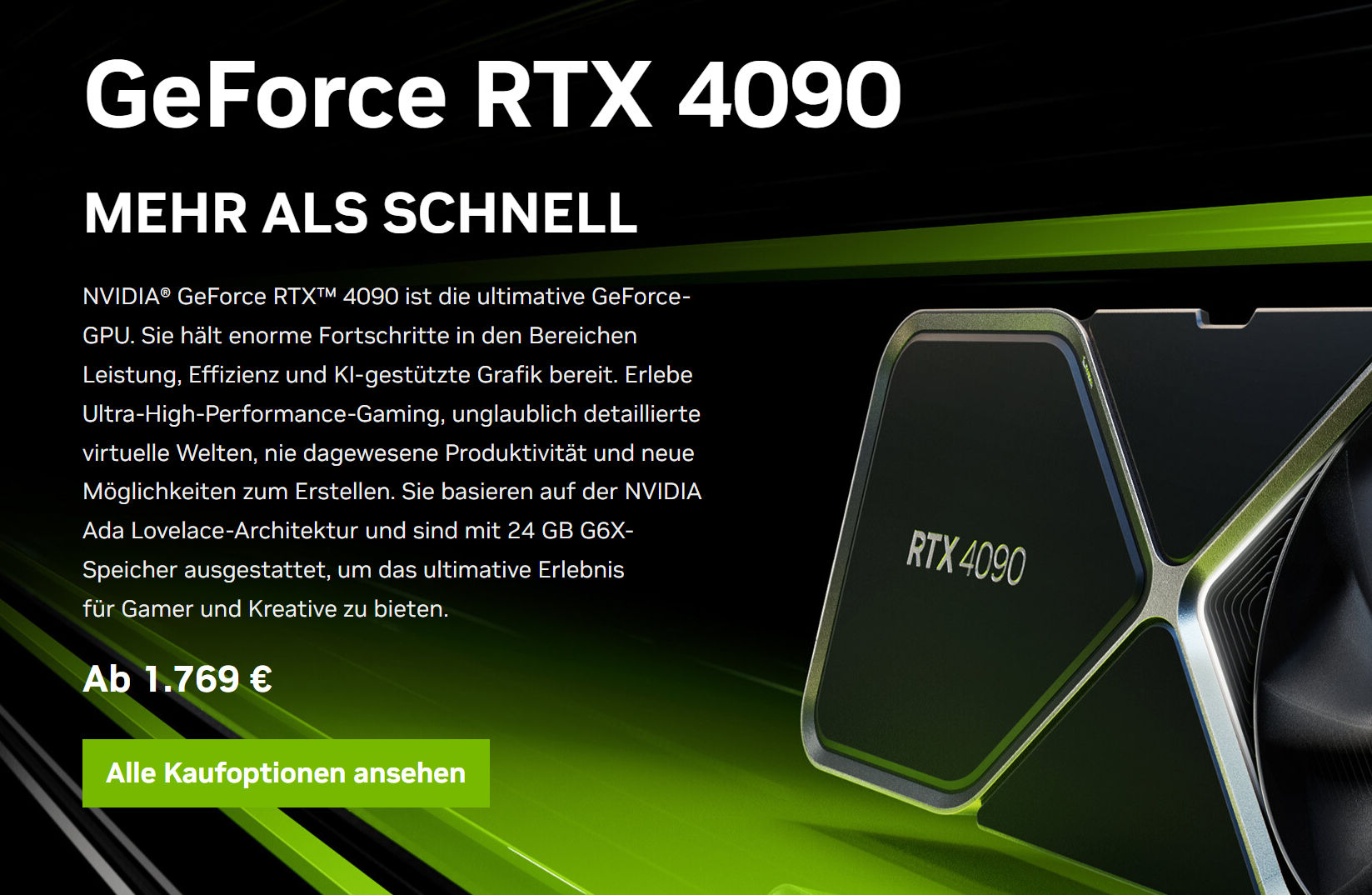 rtx 4090 price cut germany เผยราคาการ์ดจอ NVIDIA GeForce RTX 4090 FE ในฝั่งยุโรปราคาถูกกว่า MSRP ถึง 9%