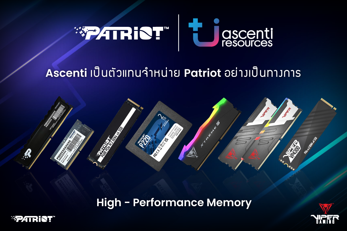 pr patriot main PATRIOT แต่งตั้ง Ascenti เป็นตัวแทนจำหน่ายอย่างเป็นทางการ พร้อมให้บริการดูแลสานต่อทั้งลูกค้าเก่า และลูกค้าใหม่