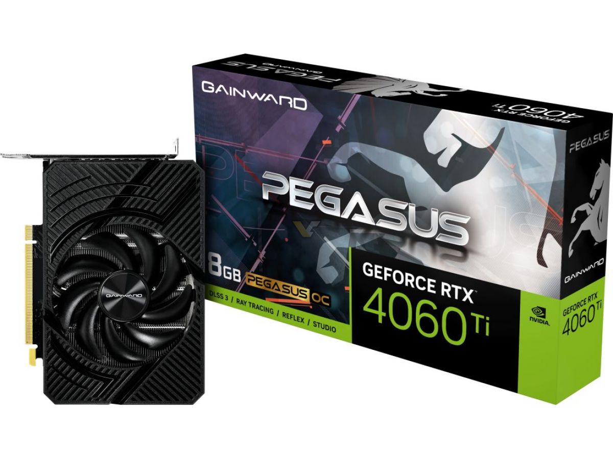 gainward geforce rtx 4060 ti 8gb pegasus oc 1 Nvidia เปิดตัวการ์ดจอ GeForce RTX 4060 และ GeForce RTX 4060 Ti ขนาด Mini ITX รุ่นใหม่ล่าสุด