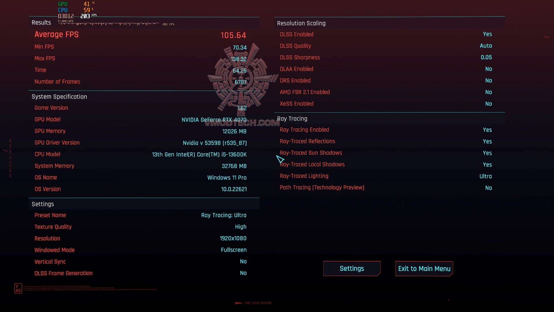 cyberpunk2077 2023 06 03 11 48 38 778 ASUS GeForce RTX™ 4070 TUF Gaming 12GB GDDR6X OC Edition Review