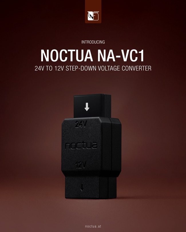 noctua na vc1 launch web Noctua เปิดตัวอุปกรณ์แปลงแรงดันไฟฟ้าแบบ step down ในรุ่น NA VC1 24V DC เป็น 12V DC รุ่นใหม่ล่าสุด