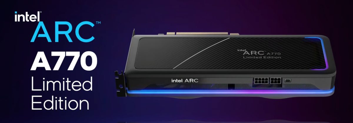 arc a770 banner 1200x420 Intel ยุติการผลิตการ์ดจอ Intel Arc A770 16GB Limited Edition อย่างเป็นทางการ