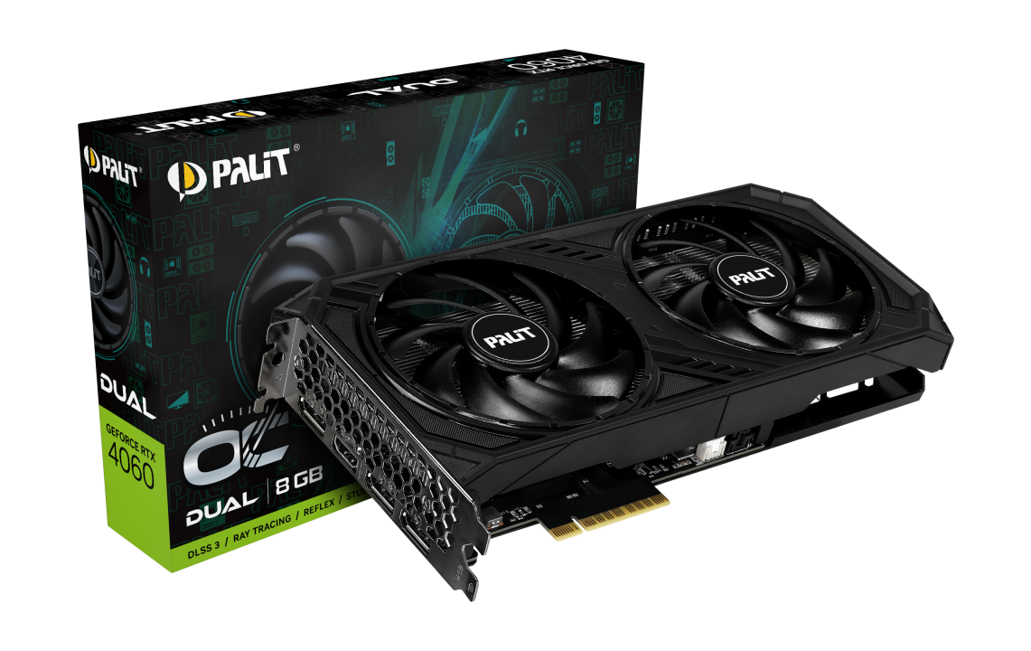 palit rtx 4060 1 PALIT ออกแบบการ์ดจอ PALIT GeForce RTX 4060 Dual และ StormX ซีรี่ย์ให้ช่อง PCIe สั้นเล็กลงประหยัดพื้นที่ 