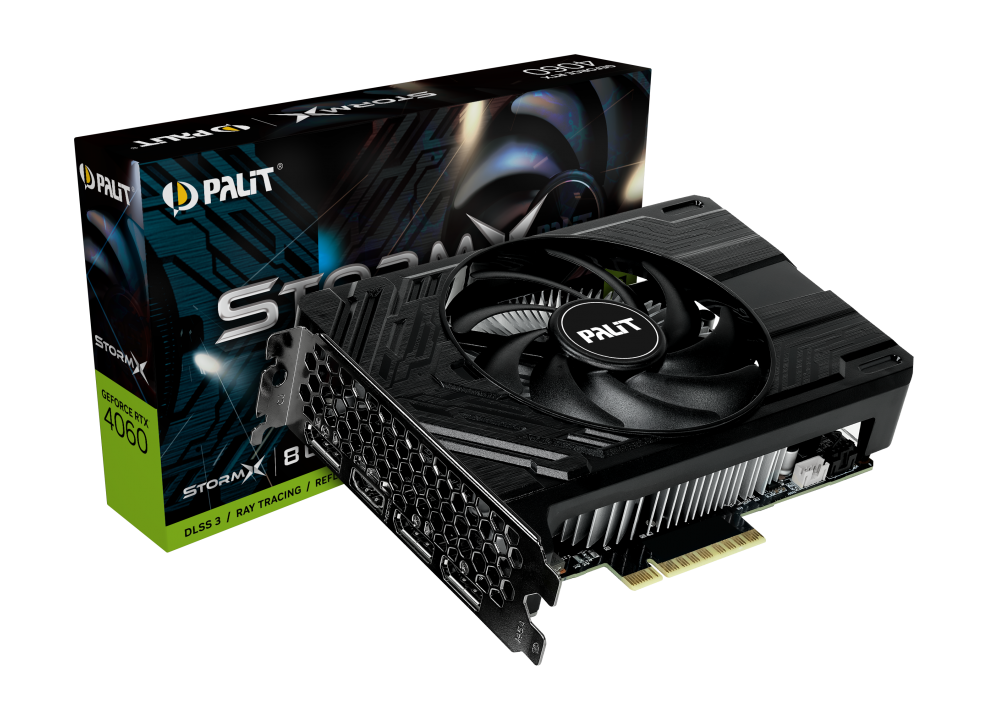 palit rtx 4060 2 PALIT ออกแบบการ์ดจอ PALIT GeForce RTX 4060 Dual และ StormX ซีรี่ย์ให้ช่อง PCIe สั้นเล็กลงประหยัดพื้นที่ 