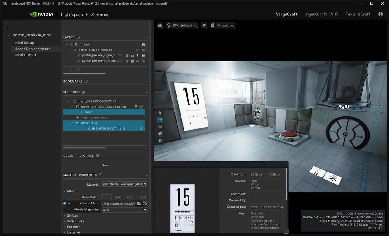 in the nvidia studio rtx remix นักม๊อดทำการ Remaster เกม Portal Prelude ด้วยฟีเจอร์ NVIDIA RTX Remix Portal: Prelude RTX พร้อมรองรับ ray tracing เต็มรูปแบบ DLSS 3 และ RTX IO ให้พร้อมใช้งานฟรีแล้ววันนี้!