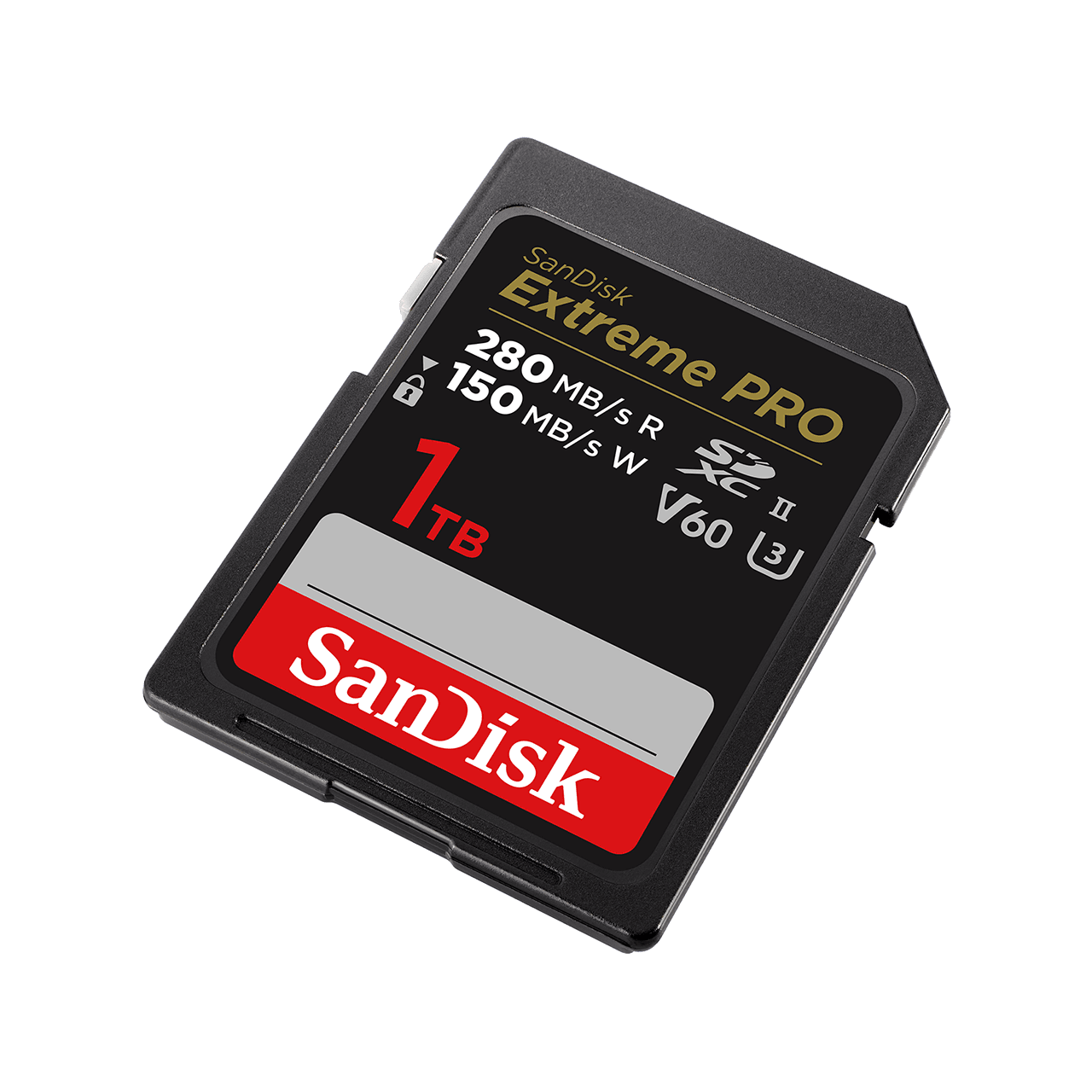 extreme pro sd uhs ii v60 1tb right เวสเทิร์น ดิจิตอล เปิดตัวการ์ด SanDisk Extreme PRO® SDXC™ UHS II ระดับ V60 พร้อม SanDisk Extreme Portable SSD (V2) ไดรฟ์แบบพกพาสองสีใหม่ สี Monterey และ สี Sky Blue