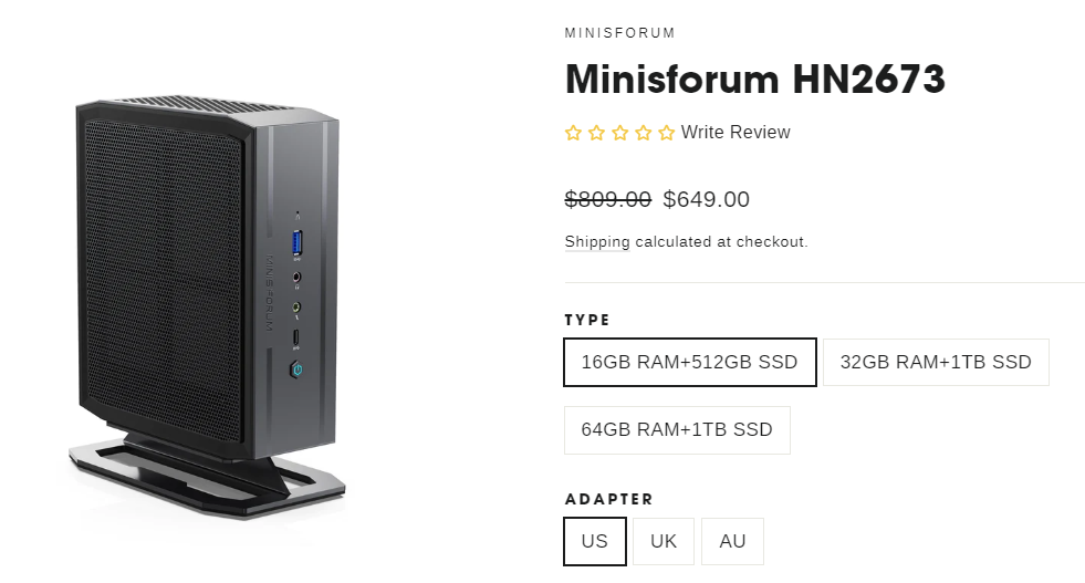 minisform a730m Minisforum PC ชุด Mini PC ที่มาพร้อมการ์ดจอ Intel Arc A730M แรม 6GB เปิดตัวที่ราคา 649 ดอลลาร์สหรัฐฯ 