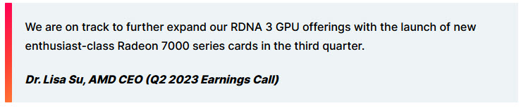 2023 08 02 10 17 48 AMD ยืนยันเตรียมเปิดตัวการ์ดจอ Radeon RX 7000 “RDNA 3” รุ่นใหม่ที่จะต้องเป็นรุ่นยอดนิยมรุ่นใหม่ล่าสุดในไตรมาสนี้ คาดเป็นรุ่น Radeon RX 7800 XT และ RX 7700 XT 