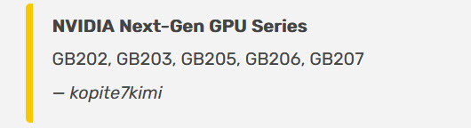 2023 08 13 14 13 29 ลือ!! การ์ดจอ NVIDIA GeForce RTX 5000ซีรี่ย์เดสก์ท็อปรุ่นถัดไปจะใช้รหัสชิป GB202, GB203, GB205, GB206, GB207 