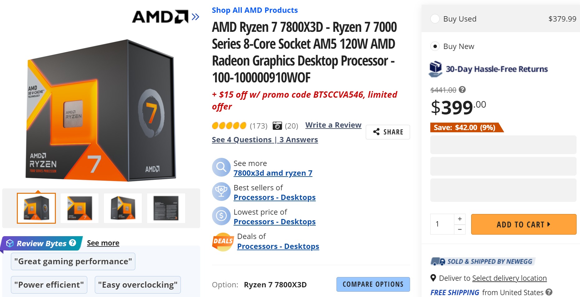 7800x3d AMD Ryzen 7 7800X3D ปรับลดราคาลงอย่างต่อเนื่องอยู่ที่ $385 หรือประมาณ 13,500บาทไทย