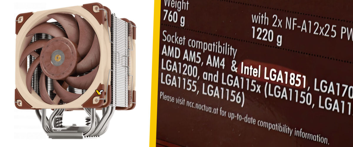 noctua lga1851 hero banner 1200x501 เผยฮีตซิงค์ Noctua NH U12A พร้อมรองรับซ็อกเก็ต LGA1851 รุ่นใหม่ของทาง Intel Arrow Lake ที่จะเปิดตัวในปี 2024 