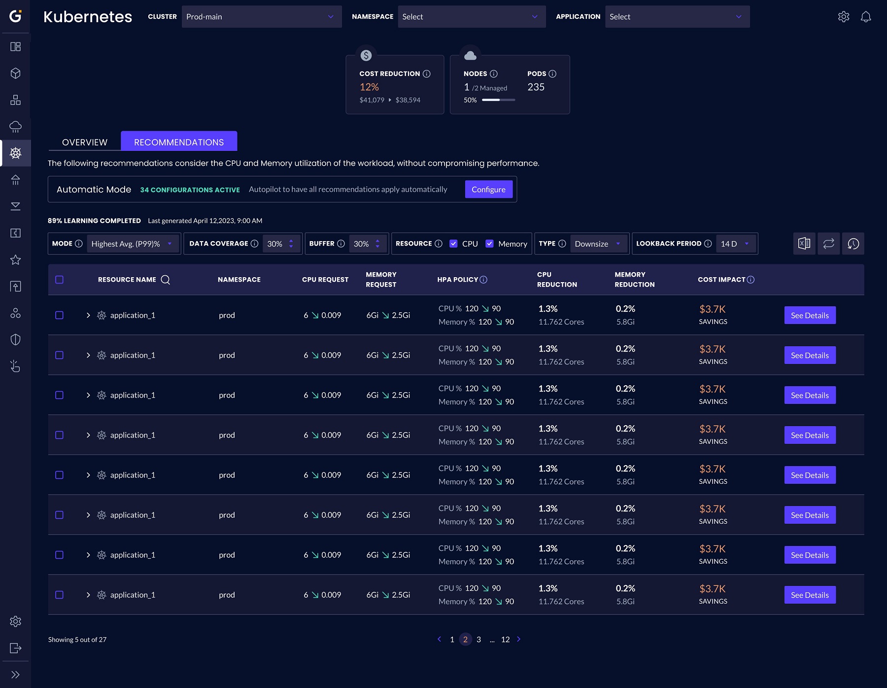 Intel Granulate, a capacity-optimization tool, offers auto-pilot