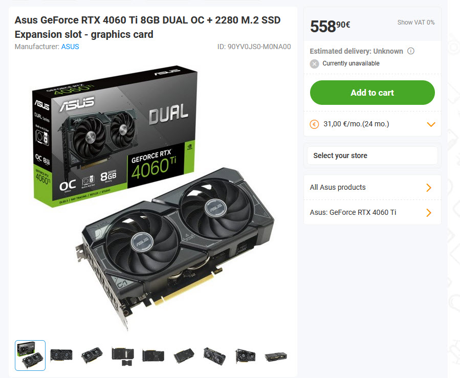 2023 10 28 11 38 58 ASUS เปิดตัวการ์ดจอ Asus GeForce RTX 4060 Ti 8GB DUAL OC + 2280 M.2 SSD ที่มาพร้อม M.2 SSD slot ในตัวการ์ดแบบเสริมพิเศษ