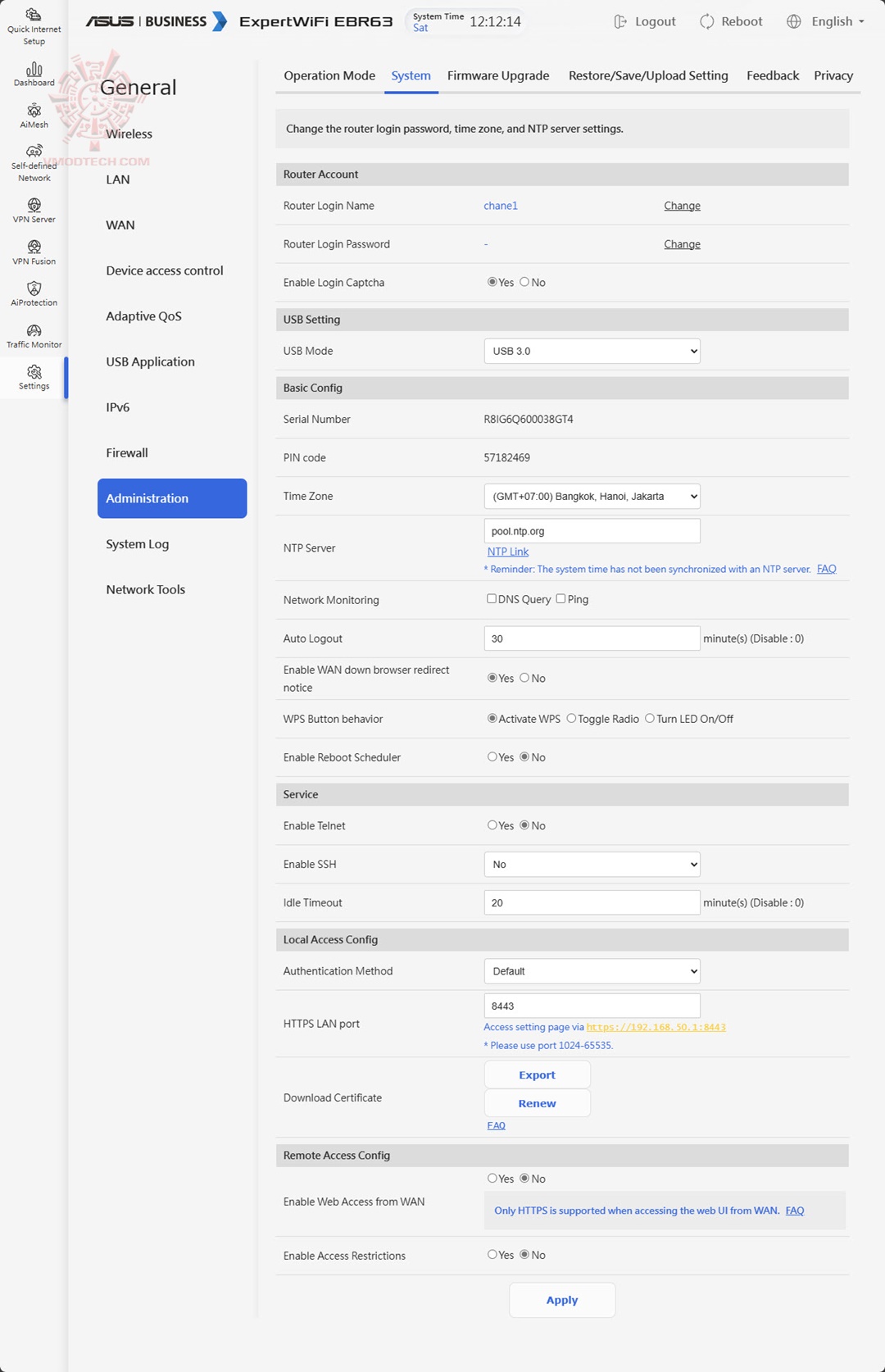 j ASUS ExpertWiFi EBR63 AX3000 Dual Band WiFi 6 Review