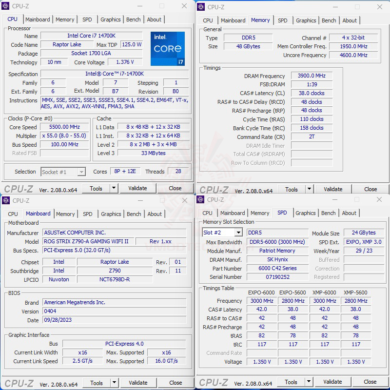 cpuid7800 PATRIOT VIPER ELITE 5 RGB 48GB (24GBx2) DDR5 6000MHZ CL42 REVIEW 