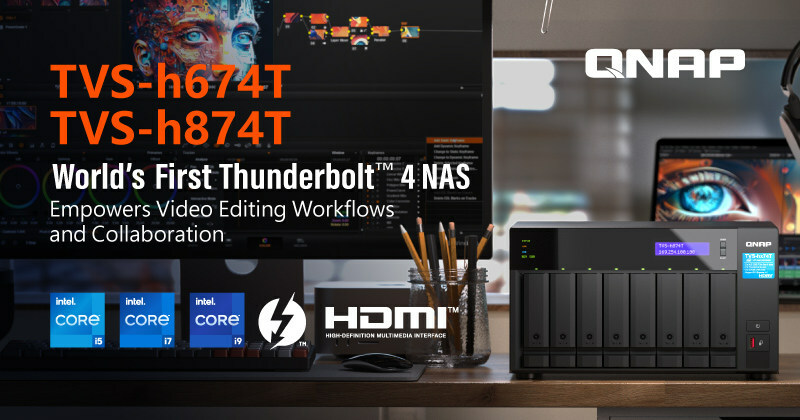 qnap tvs hx74t pr 800x420 en QNAP เปิดตัวระบบเก็บข้อมูล Thunderbolt™ 4 NAS ตัวแรกของโลก ขุมพลังโปรเซสเซอร์ Intel(R) Core™ i5/i7/i9 เจน 12