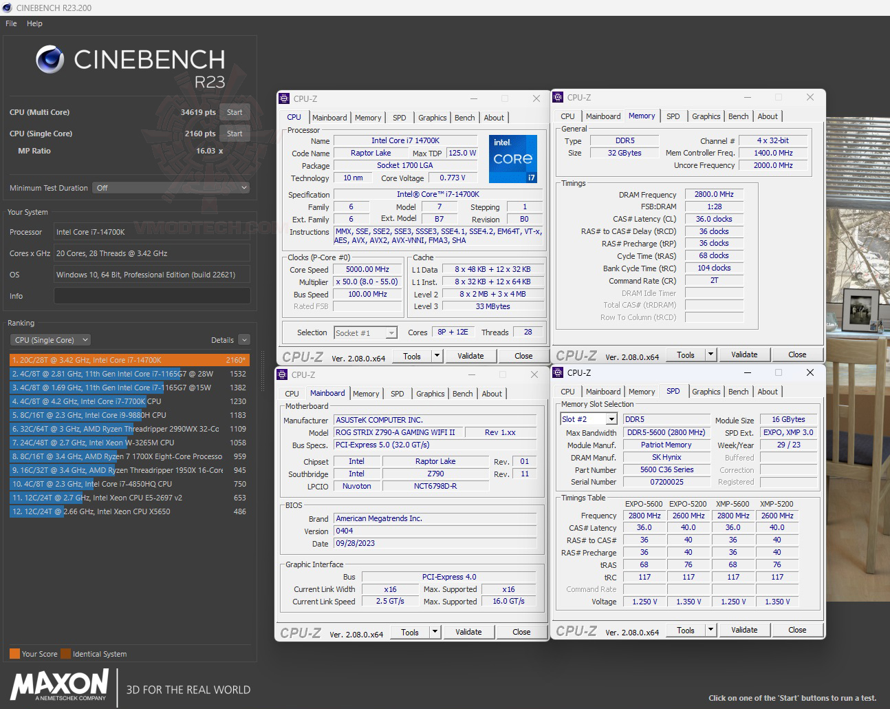 c23 PATRIOT VIPER VENOM RGB 32GB (16GBx2) DDR5 5600MHZ CL36 REVIEW