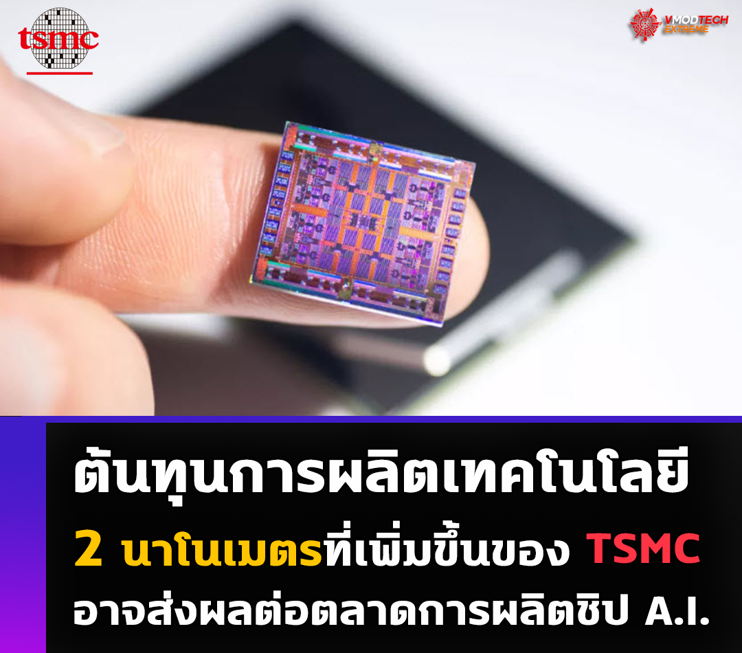 tsmc 2nm ai1 ต้นทุนการผลิตเทคโนโลยี 2 นาโนเมตรที่เพิ่มขึ้นของ TSMC อาจส่งผลต่อตลาดการผลิตชิป A.I.