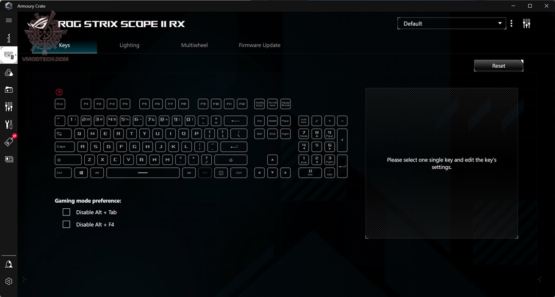 a ROG Strix Scope II RX Gaming Keyboard Review