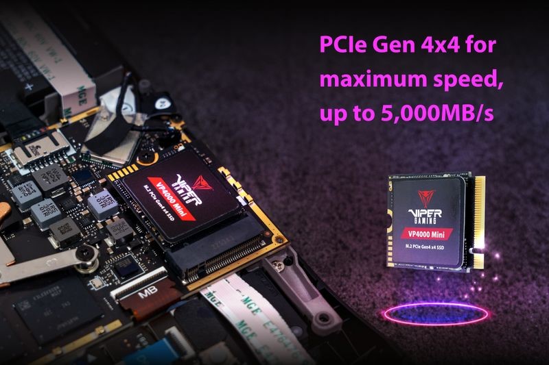 2 ascenti เปิดตัว PATRIOT VP4000 Mini M.2 2230 PCIe Gen4 x4 SSD ไซซ์เล็ก แต่แรงมาก พร้อมปลดปล่อยพลัง การเล่นเกมทุกที่ !!!