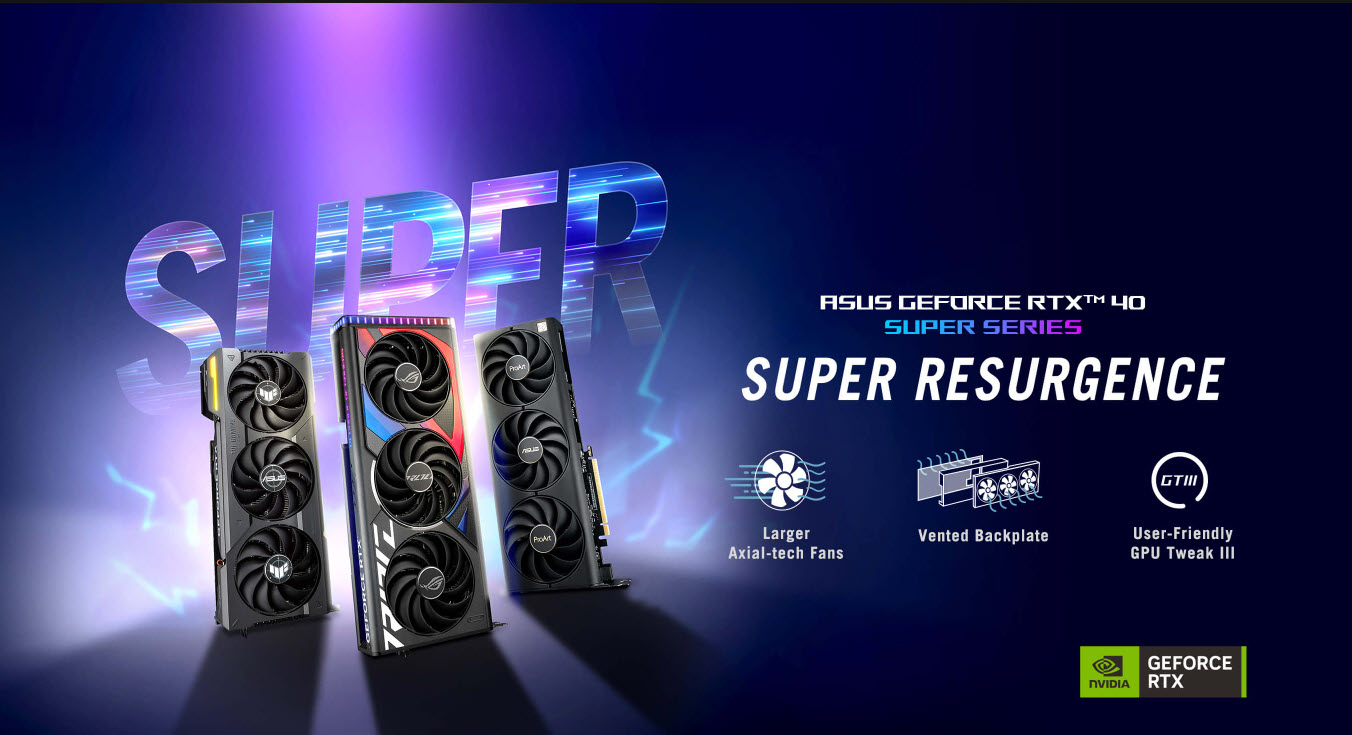 2024 01 25 15 07 13 ASUS เปิดตัวกราฟฟิกการ์ด NVIDIA GeForce RTX 40 SUPER Series มาพร้อมกับประสิทธิภาพล่าสุดจาก ROG, TUF Gaming, ProArt และอีกมากมาย