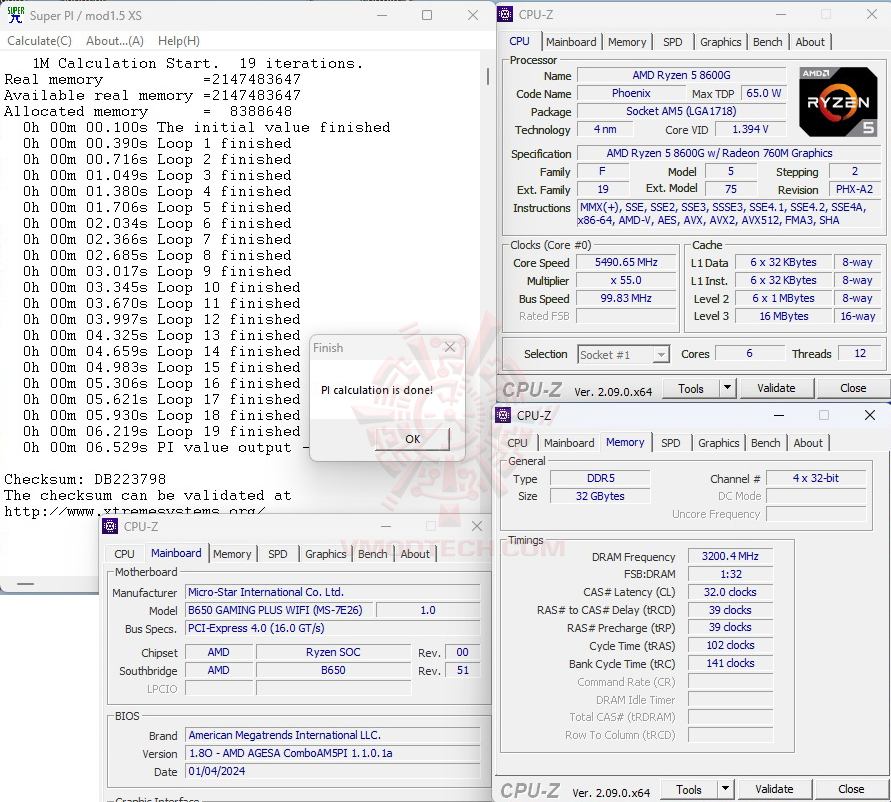 cpuid 52 oc AMD RYZEN 5 8600G PROCESSOR REVIEW