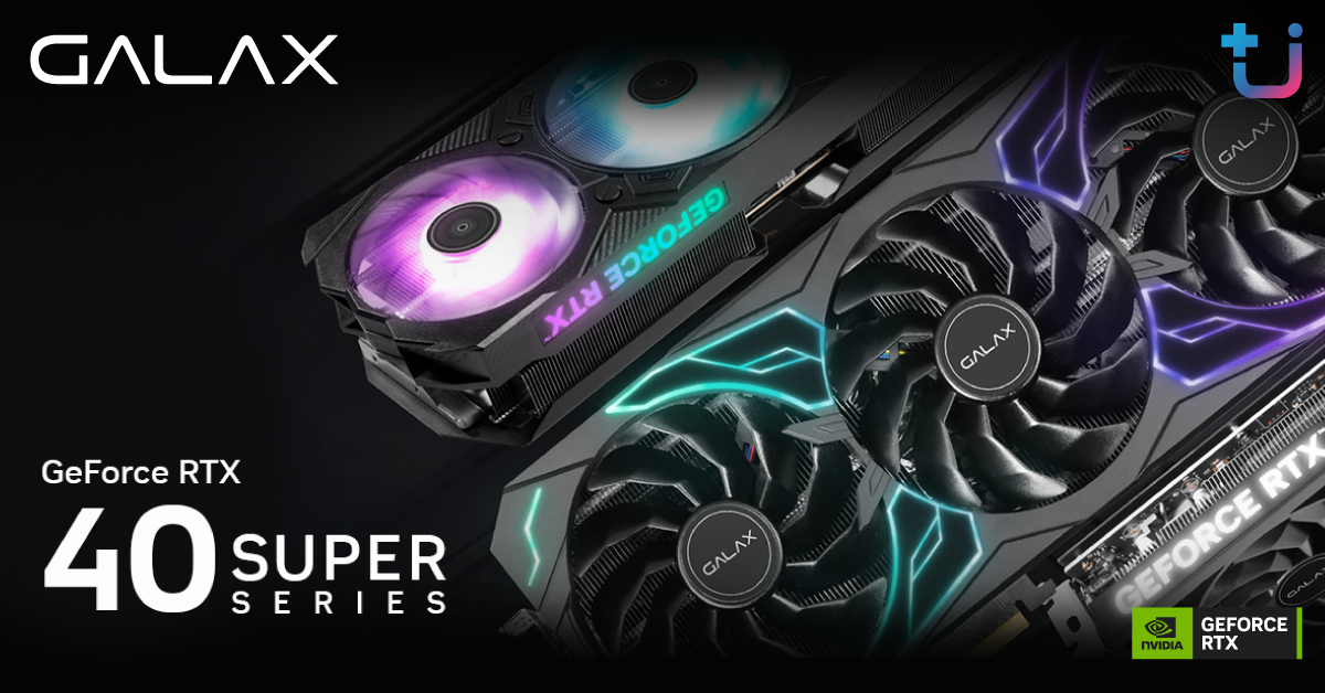 Ascenti เปิดตัวกันจนครบ GALAX GeForce RTX 40 SUPER Series กราฟิกการ์ดรุ่นใหม่ล่าสุดจาก SUPER Fast. SUPER Powered.