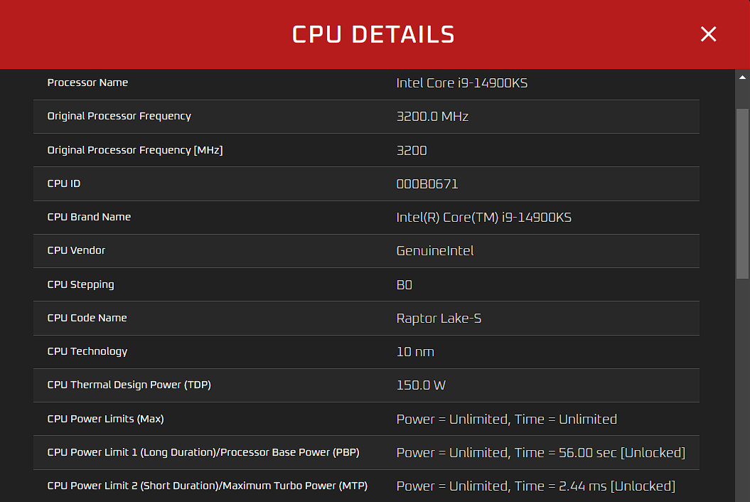 intel core i9 14900ks limited edition cpu leak  1 หลุดข้อมูลซีพียู Intel Core i9 14900KS Limited Edition ความเร็วสูงสุด 6.2 GHz 