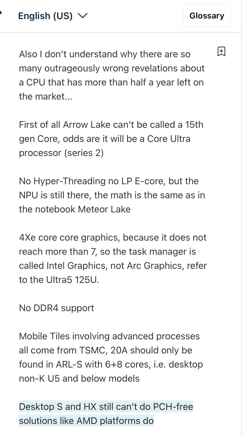 gh0a41vwuaa7jno ลือ!! Intel Arrow Lake รุ่นใหม่มีฟีเจอร์กราฟฟิก Xe Core สูงสุด 4 Core ไม่มีไฮเปอร์เธรดและไม่รองรับ DDR4