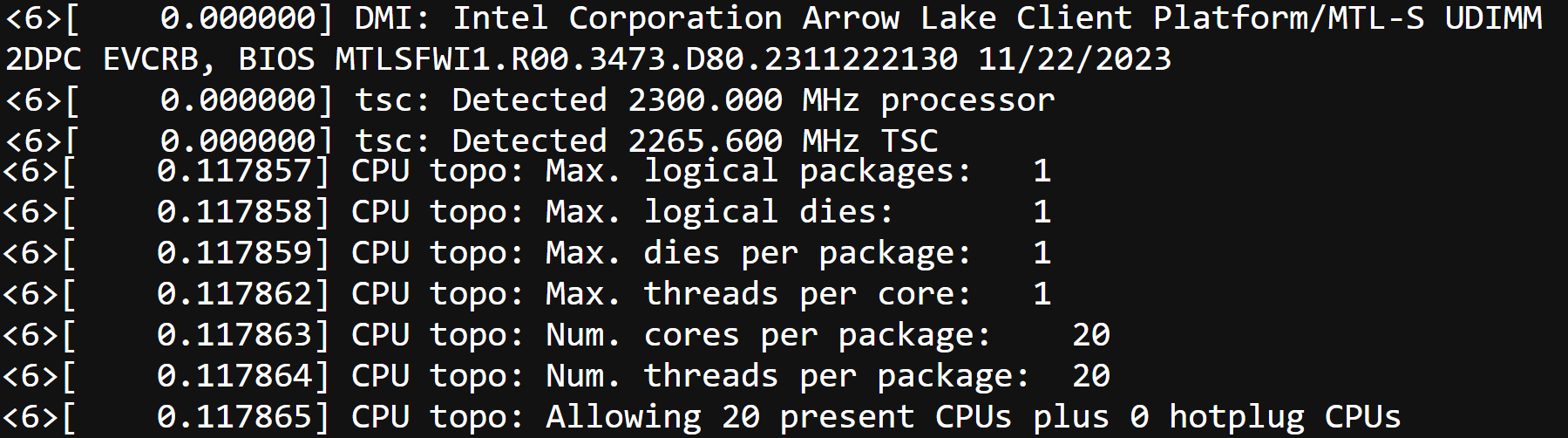 intel arrow lake s desktop cpu core ultra 200 20 core  1 หลุดข้อมูลซีพียู Intel Arrow Lake S รุ่นเดสก์ท็อปและ Core Ultra 200 รุ่น ES ไม่มี SMT ความเร็วสูงสุด 3GHz