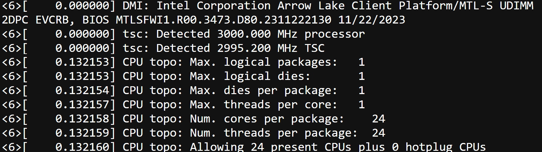 intel arrow lake s desktop cpu core ultra 200 24 core  1 หลุดข้อมูลซีพียู Intel Arrow Lake S รุ่นเดสก์ท็อปและ Core Ultra 200 รุ่น ES ไม่มี SMT ความเร็วสูงสุด 3GHz