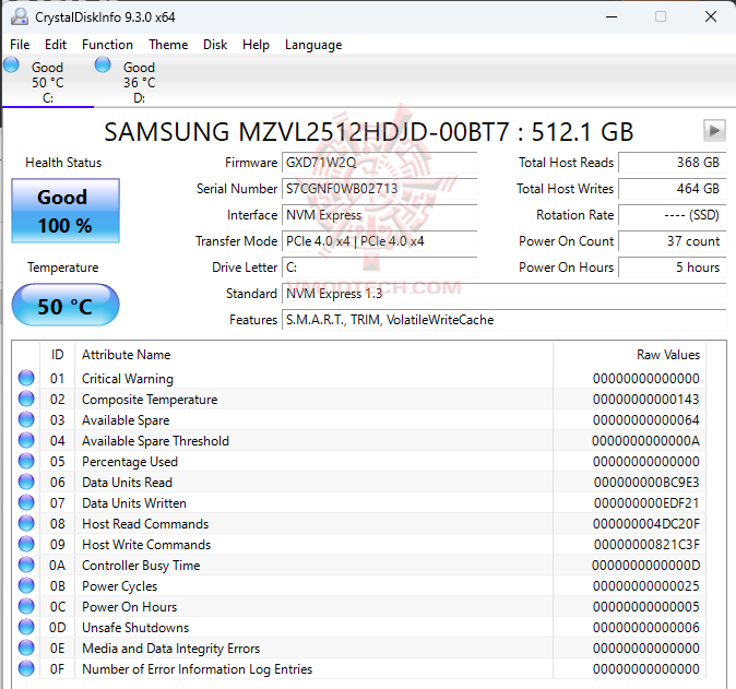 diskinfo ASUS NUC 14 Pro Review