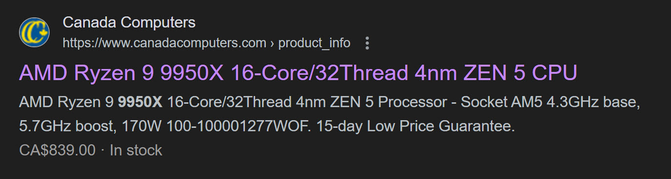 2024 06 18 13 39 43 ลือ!! AMD Ryzen 9 9950X รุ่นใหม่อาจมีราคาต่ำกว่าซีพียู 7950X3D ในรุ่นปัจจุบัน