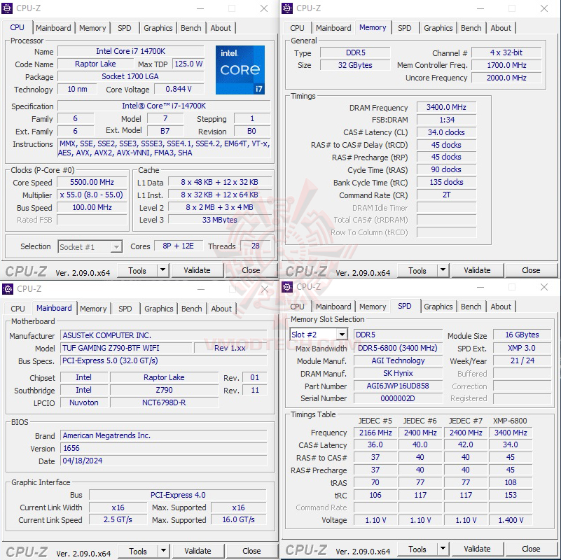 cpuid AGI TURBOJET UD858 DDR5 6800MHz 32GB REVIEW