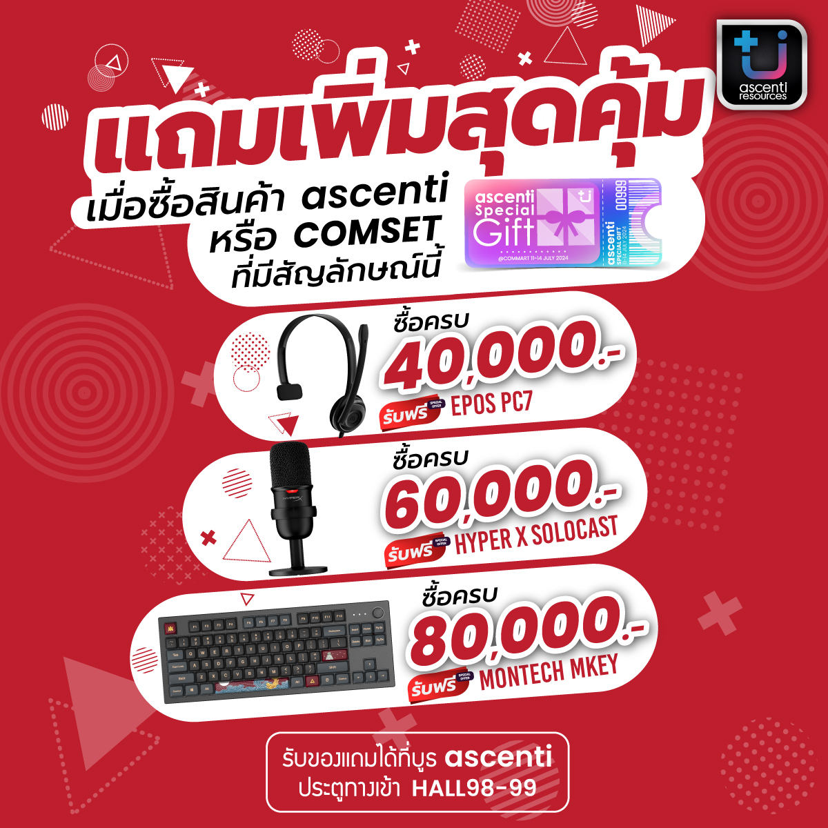 4 e0b8a0e0b8b2e0b89ee0b89be0b8a3e0b8b0e0b881e0b8ade0b89a Ascenti พร้อมแล้วกับ COMMART MEGATECH งานมหกรรมแสดงสินค้าไอทีและคอมพิวเตอร์ นำเสนอ Ascenti Comset พร้อมใช้งานทุกรูปแบบและโปรโมชั่นลดจัดเต็มแจกของแถมสุดพิเศษ