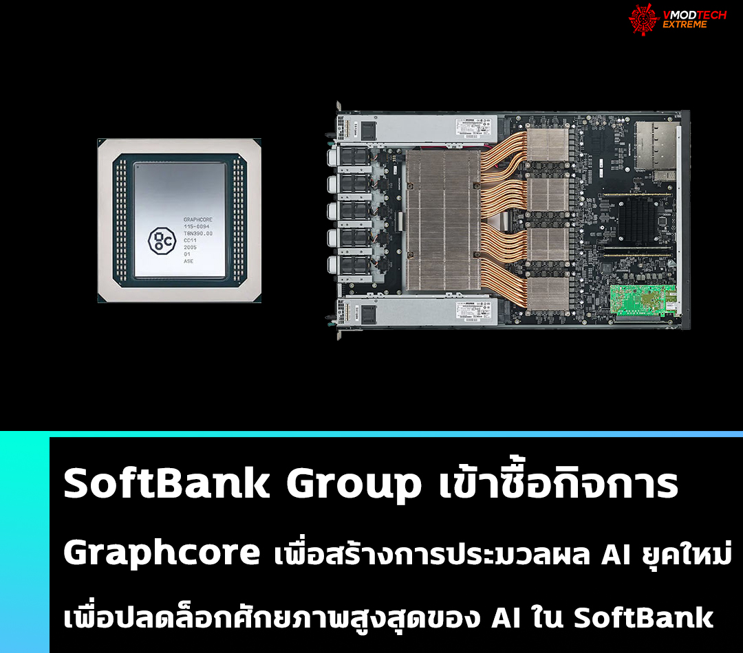 SoftBank Group เข้าซื้อกิจการ Graphcore เพื่อสร้างการประมวลผล AI ยุคใหม่เพื่อปลดล็อกศักยภาพสูงสุดของ AI ใน SoftBank 