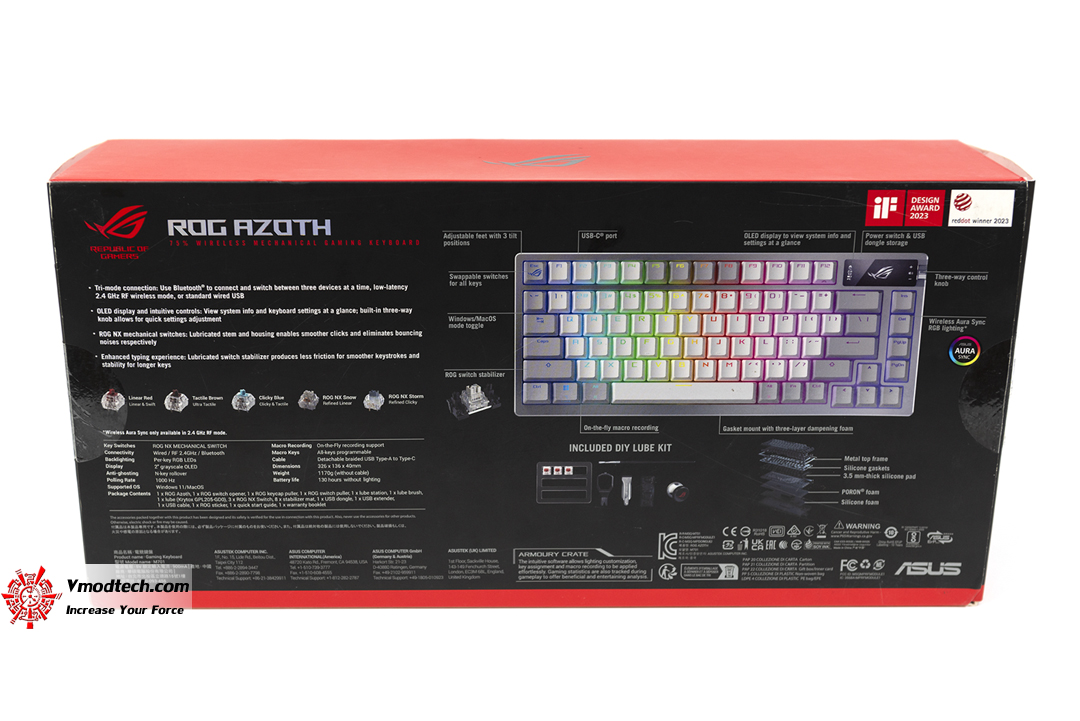 tpp 3602 ASUS ROG Azoth Gaming Custom Keyboard 75% Review