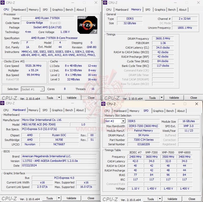 cpuid AMD RYZEN 7 9700X PROCESSOR REVIEW