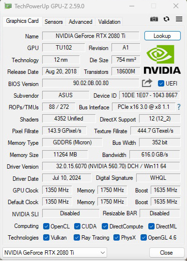 gpuz2080ti AMD RYZEN 7 9700X PROCESSOR REVIEW