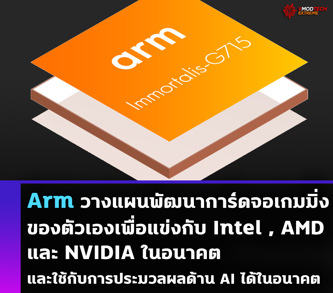 arm gpu gaming Arm วางแผนพัฒนาการ์ดจอเกมมิ่งของตัวเองเพื่อแข่งกับ Intel, AMD และ NVIDIA ในอนาคต