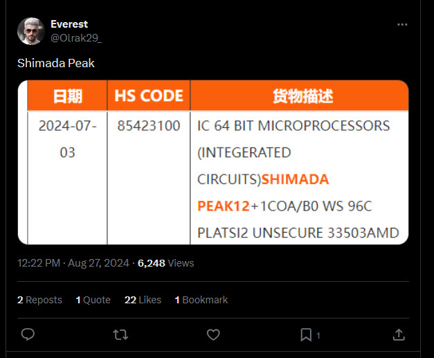 2024 08 28 0 25 41 ลือ!! ข้อมูลซีพียู AMD Ryzen Threadripper 9000 ในรหัส “Shimada Peak” รุ่นใหญ่ HEDT กับจำนวนคอร์ 96C สถาปัตย์ ZEN5 รุ่นใหม่