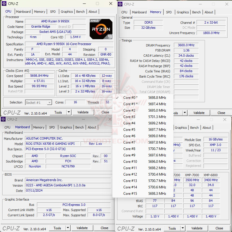 cpuid 57 ASUS ROG Strix X870E E Gaming WiFi Review