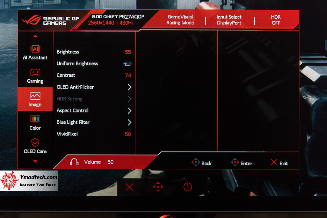 tpp 3805 ROG Swift OLED PG27AQDP gaming monitor 27 inch WOLED panel 480 Hz Review