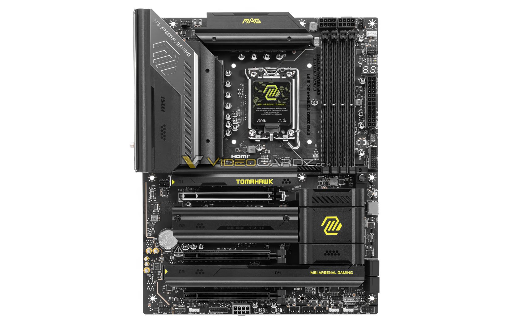 msi mag z890 tomahawk 2 หลุดภาพเมนบอร์ด MSI Z890 รุ่นใหม่ก่อนเปิดตัวอย่างเป็นทางการ