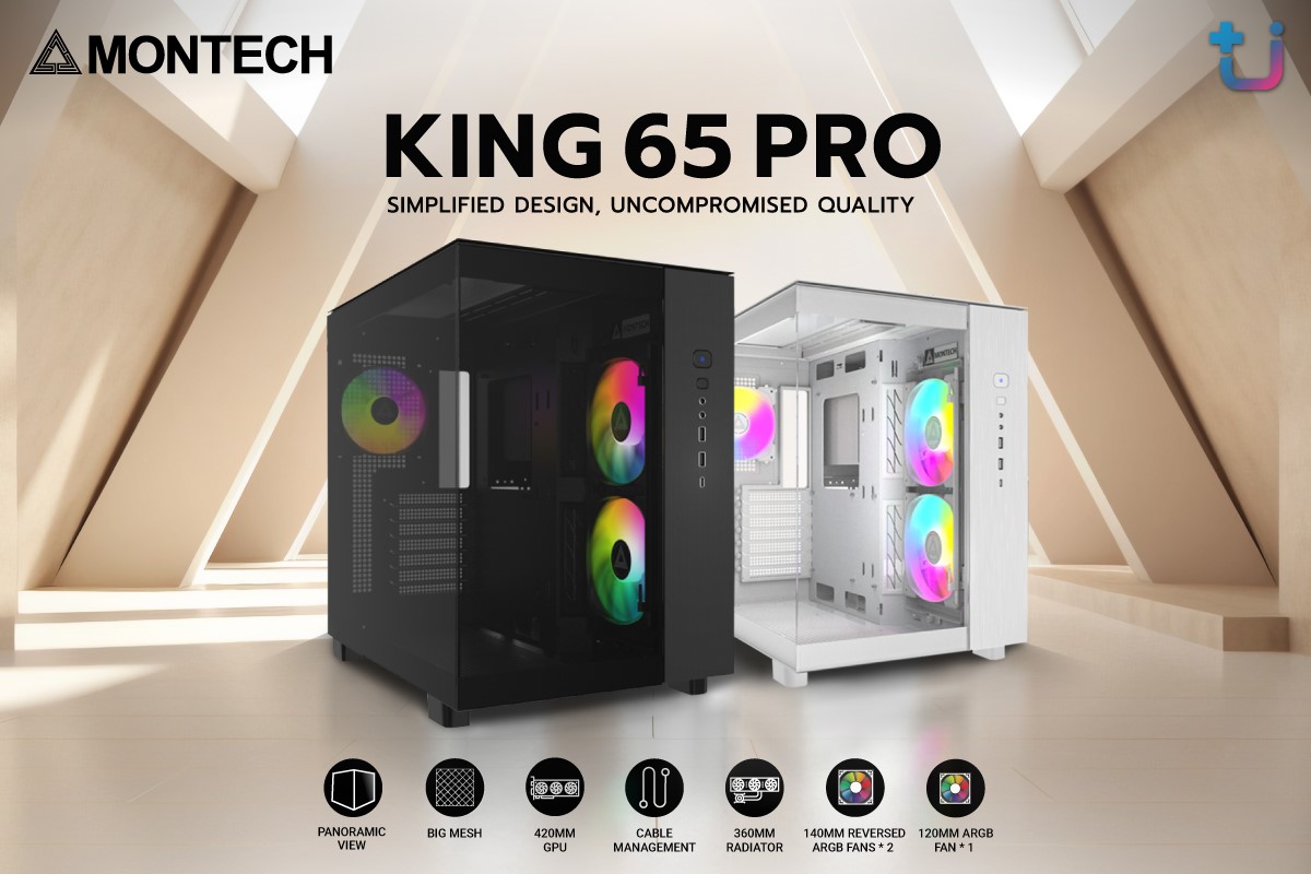 Ascenti เปิดตัว MONTECH KING 65 PRO เคสเทพระดับราชัน คุ้มค่าทุกมิติ ความพรีเมี่ยมที่ใครต้องจับตามอง