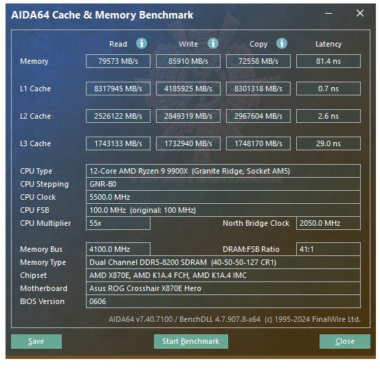 mem ASUS ROG CROSSHAIR X870E HERO REVIEW 