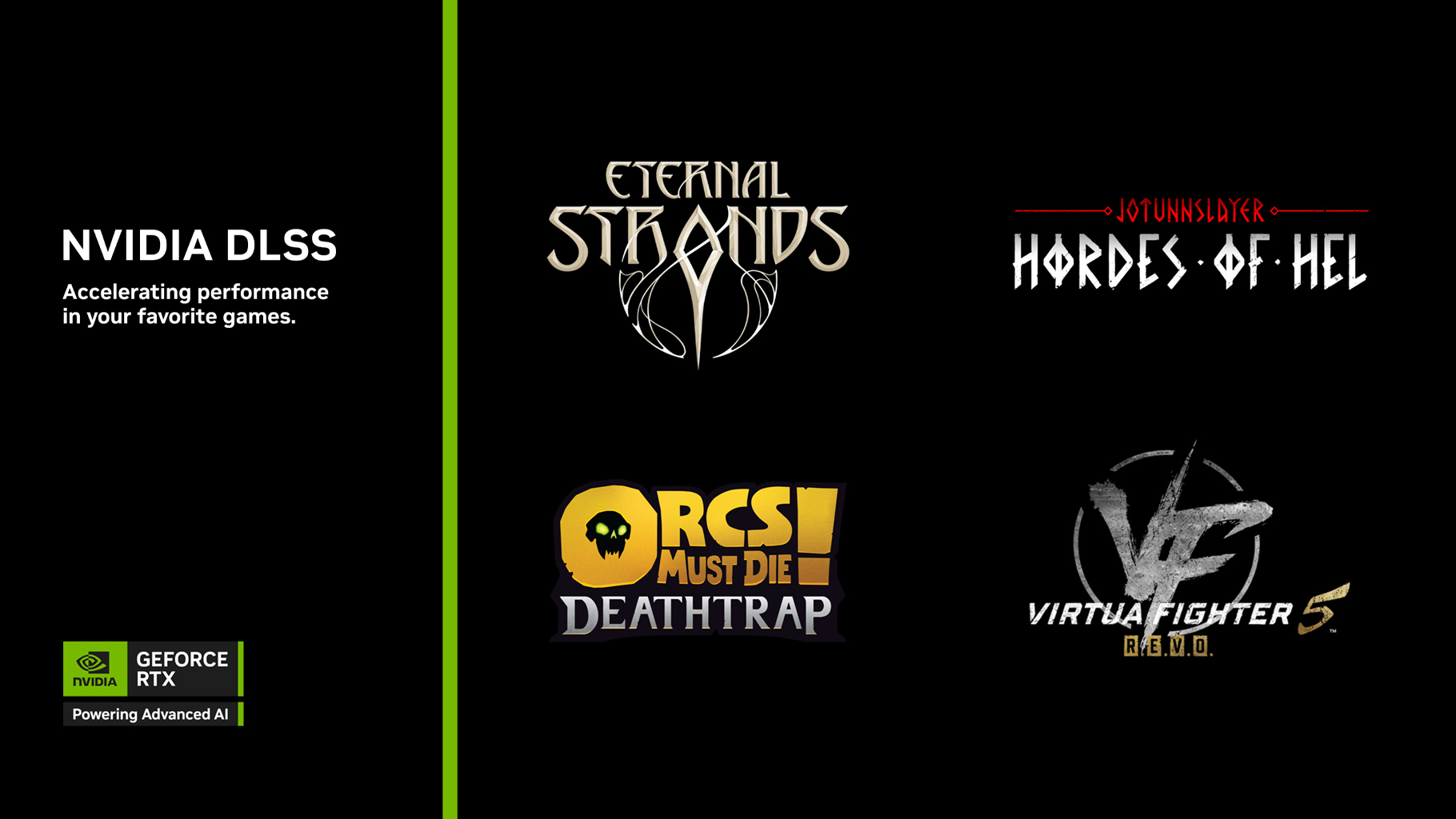 Nvidia อัพเดท DLSS เวอร์ชั่นใหม่รองรับเกม Eternal Strands, Orcs Must Die! Deathtrap, Virtua Fighter 5 R.E.V.O. และเกมอื่นๆ อีกมากมาย