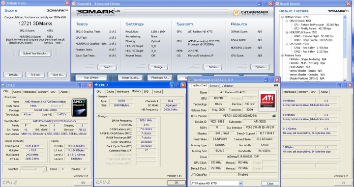 3dmark06 AMD ATI HD 4770 แบบเต็มๆ