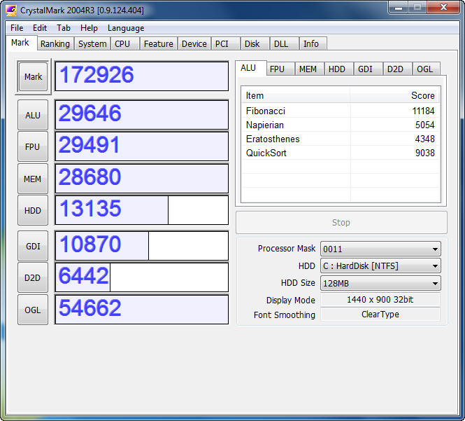 crystalmark GIGABYTE GA MA770T UD3P